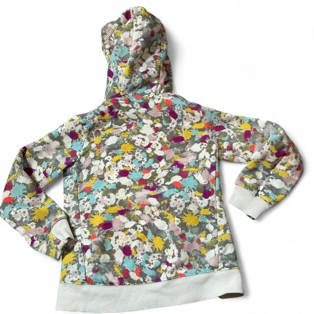 Nike Girls Floral Watercolor Hoodie – Size Small